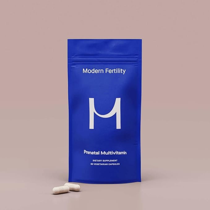 Modern Fertility Prenatal Multivitamin | Developed with OB-GYNs Contains 12 Essential Nutrients for Support Before During and After Pregnancy 30-Day Supply (60 Capsules)