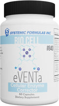 Systemic Formulas EVENTA - Support Cholesterol-sulfate Synthesis for Heart Energy 60 Capsules Bio Cell #840. Cellular Enzyme Corrector. 60 Count (Pack of 1)