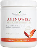 Young Living AminoWise 7.32oz - Wolfberry Lemonade Flavored Drink Mix - Muscle Performance Fatigue Reduction and Post-Exercise Support - 30 Servings