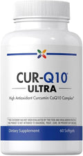 Stop Aging Now - Curcumin CoQ10 Complex - with Turmeric Root Extract - Antioxidant &amp Cardiovascular Support - 60 Softgels