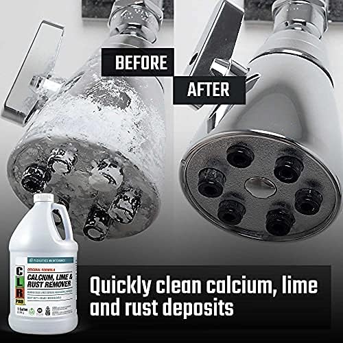 CLR PRO Calcium Lime and Rust Remover 1 Gallon Bottle (Pack of 2)