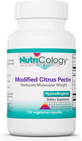 Nutricology Modified Citrus Pectin - 1.5 g Modified Citrus Pectin - Supports Gastrointestinal Cleansing - Vegetarian Capsules - Hypoallergenic Formula - 40 Servings - 120 Capsules