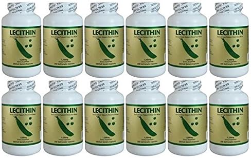 Lecithin 1200mg 200 Softgels (12 Pack)