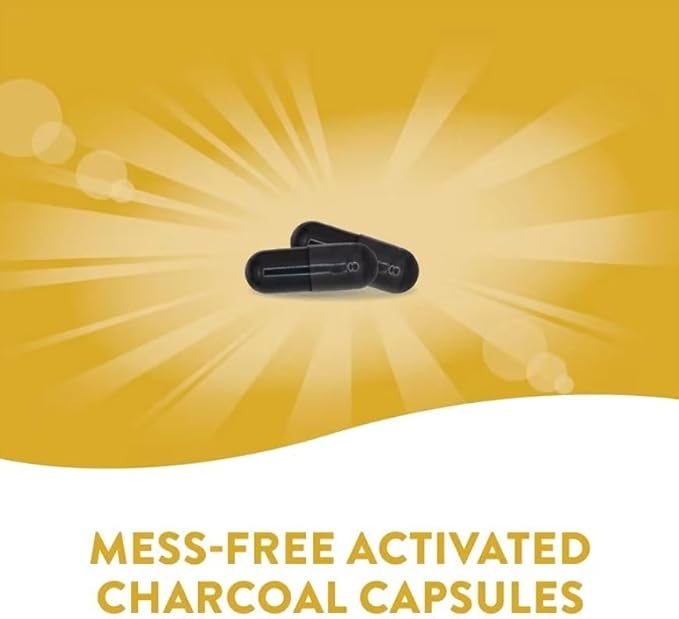 Natures Way Activated Charcoal Intestinal Cleanser Capsule 260 mg - 100 per pack - 3 packs per case.3