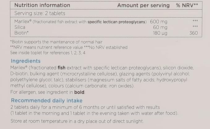 Nourkrin Woman for Healthy Hair Growth food supplement with Marilex biotin and silica 60 tablet pack (1 month supply)