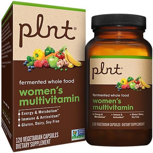 plnt Fermented Whole Food WomenaTMs Multivitamin (120 Vegan Capsules)