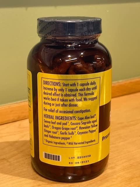 Dr. Schulze's Intestinal Formula #1 - Bowel Movement Supplement for Colon Health Support - Bloating &amp Constipation Aid - Intestinal Cleanse - All-Natural - Plant-Based - Vegan - 250 Count