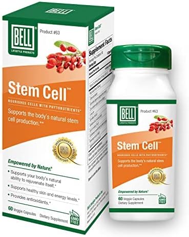 Bell Stem Cell Supplements - Supports Your Body's Natural Ability to Replace Worn Out Cells and Rejuvenate Tissue | Celulas Madres | 60 Capsules