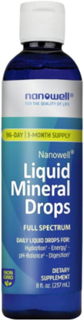Liquid Mineral Drops – Ionic Mineral Supplement | Full Spectrum Minerals | Magnesium Chloride Potassium | Low Sodium | Supports Daily Hydration &amp Electrolyte Balance | 96-Day Supply