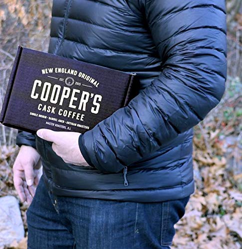 Bourbon Barrel Aged Gift Box Set Whole Bean 16oz and Wine Barrel Aged Box Set Whole Bean 12oz