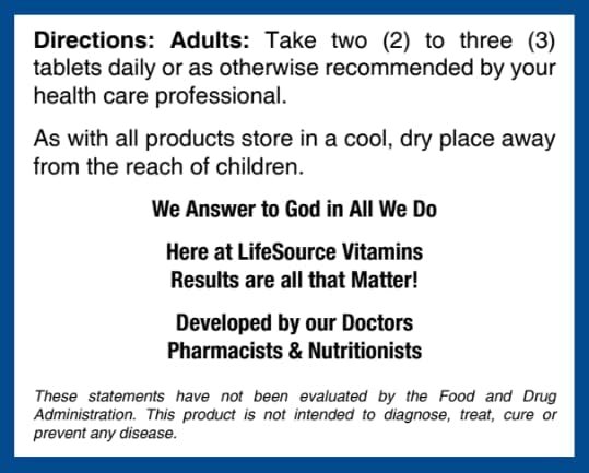 LifeSource Vitamins Pancreas Health-18 All Natural Synergistic Ingredients for Pancreas Health &amp Support