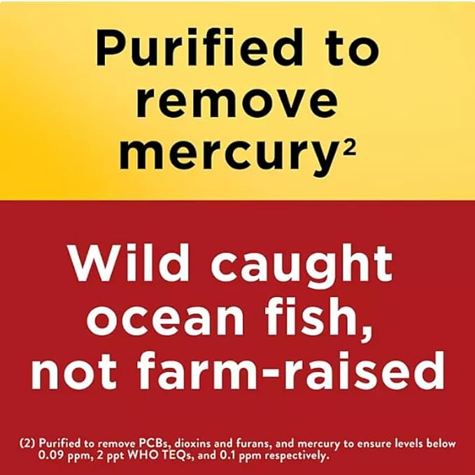 Burp-Less Fish Oil 1200 mg Softgels 240 ct. with taha Sticker
