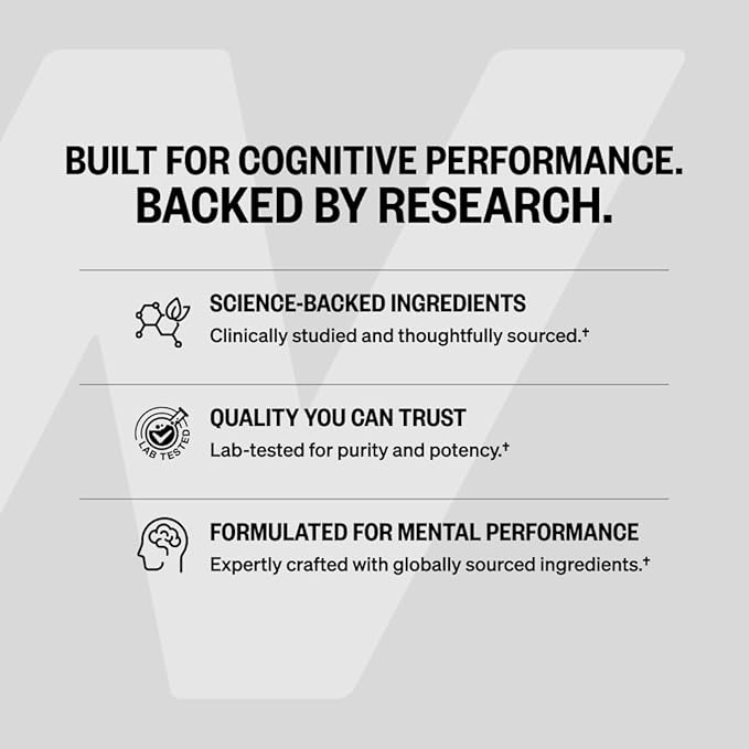 ONNIT Alpha Brain Nootropic Brain Supplement for Focus Memory Mental Clarity Cognitive Support with L-Theanine and Vitamin B6 60 Count Capsules