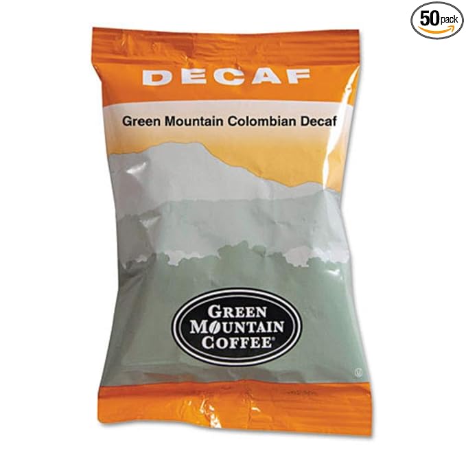 Green Mountain Coffee Roasters Colombian Decaf Fraction Packs 50 Count