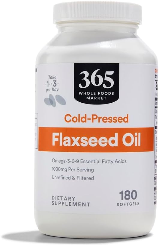 365 by Whole Foods Market Flax Seed Oil 180 Count