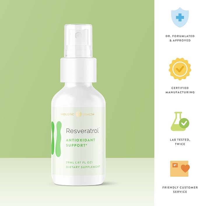 Holistic Health Resveratrol™ Antioxidant &amp Glutamate Balance Spray 29ML (.97 FL oz)