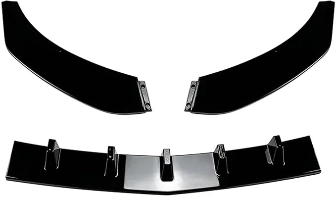 Front Bumper Lip Splitter Spoiler Diffuser Compatible for Benz CLA Class C117 CLA200 CLA220 CLA250 CLA45 AMG 2015 2016 2017 2018 (Color : Gloss Black)