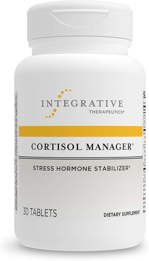Integrative Therapeutics Bundle with Cortisol Manager 30 Tablets - Buffered Vitamin C Capsules 1000 mg 60 Vegan Capsules - Stress Supplement with Ashwagandha* - Immune Supplement with Antioxidants*