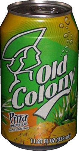 OLD COLONY PIÑA - Puerto Rico's Favorite Pineapple Flavored Soda - 12 oz cans - 8 Pack