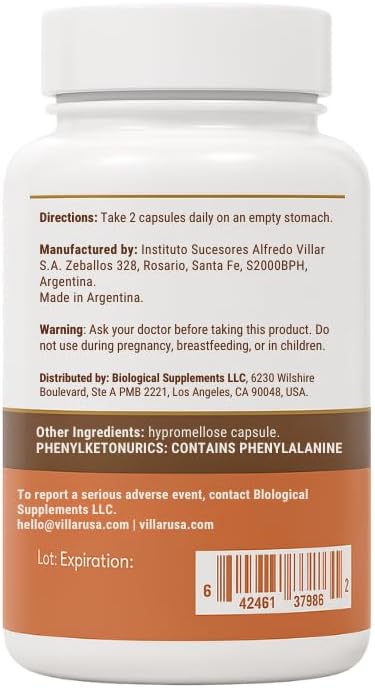 Brain Booster Peptides – Grass-Fed Bovine Brain Peptides – Focus Memory &amp Mental Clarity – Argentine Pasture-Raised Non-GMO – 60 Capsules