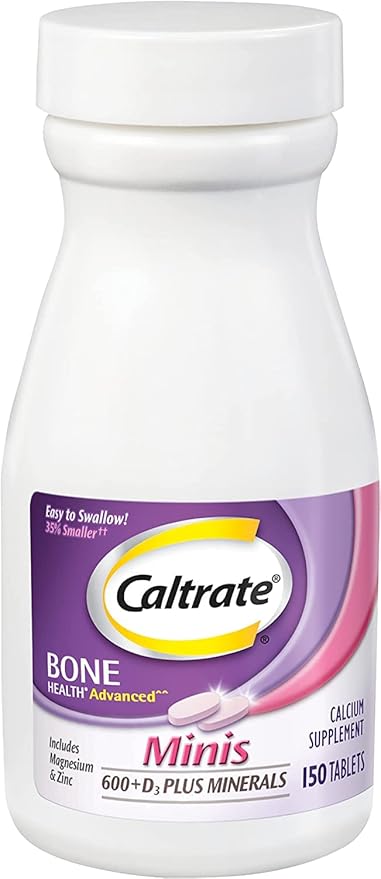 Caltrate Minis + Minerals Size 150ct Caltrate Minis + Minerals 150 Count (Pack of 2)