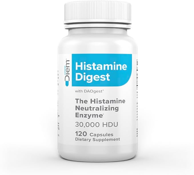 Omne Diem Histamine Digest DAO 30000 HDU - 120 Caps - Histamine Neutralizing Enzyme - Relieve Histamine Intolerance with Diamine Oxidase