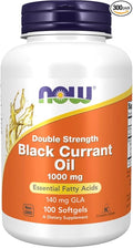 Now Foods Black Currant Oil 1000 mg - 100 Softgels 3 Pack