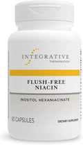 Integrative Therapeutics Flush-Free Niacin - Cellular Energy Support* - Helps Convert Food to Energy* - Vegan Gluten &amp Dairy-Free - 60 Capsules (60 Servings)