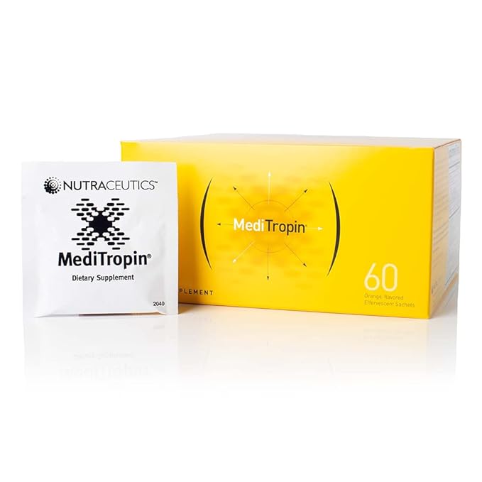 Meditropin – Anti-Aging Amino Acid Supplement for Adults – Supports Natural Growth Hormone Production Vitality &amp Recovery – 60 Sachets (2-Pack)