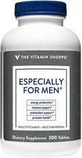 The Vitamin Shoppe Men’s Multivitamin Complete Daily Multi with Essential Vitamins &amp Minerals for Men’s Health Energy Production &amp Wellness Support Gluten Free Dairy Free 300 Tablets