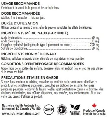 Nutriwise HA Plus High Potency Hyaluronic Acid + Collagen 120 Capsules