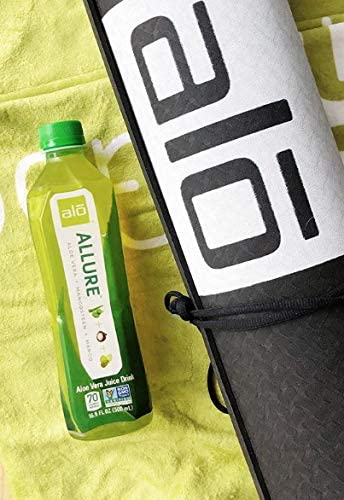ALO ALLURE Aloe Vera Juice | Plant-Based Drink with Aloe Vera Pulp Mangosteen + Mango Juice| Aloin Free Non GMO | 16.9 FL OZ (500mL) Bottles | Pack of 12