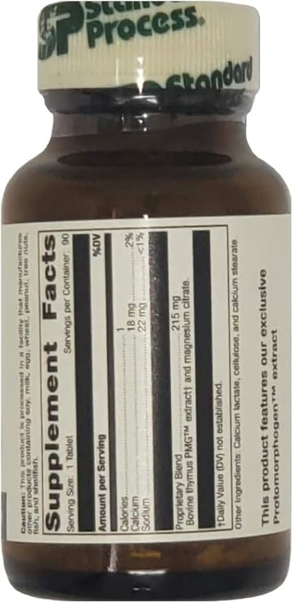 Standard Process Thymus PMG 90 Tablets