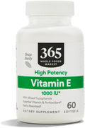 365 by Whole Foods Market Vitamin E 1000 IU 60 Count