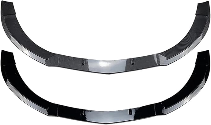 Car Front Bumper Lip Compatible for Mercedes Benz CLA Class C117 CLA200 260 CLA45 AMG 2013-2015 ABS Spoiler Splitter Body Kits Diffuser(Color:Carbon Fiber)