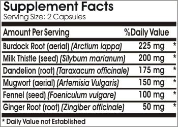 Liver De-Congest Max ~ 90 Capsules - No Additives ~ Naturetition Supplements