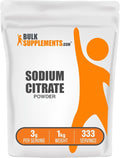 BulkSupplements.com Sodium Citrate Powder - Sodium Citrate Food Grade Emulsifier Flavor Enhancer - Gluten Free 3g per Serving 1kg (2.2 lbs) (Pack of 1)