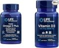 Life Extension Super Omega-3 Plus EPA/DHA Fish Oil Sesame Lignans &amp Vitamin D3 125 mcg (5000 IU) Bone Health Brain Performance