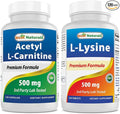 Best Naturals Acetyl L-Carnitine 500 Mg &amp L-Lysine 500 mg
