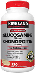 Kirkland Signature Glucosamine &amp Chondroitin 220 Tablets (4 Pack)