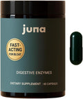 Juna Digestive Enzymes + Probiotic — 3-in-1 Daily Gut Support for Bloat Relief Smooth Digestion &amp Microbiome Balance | 15 Enzymes 5 Probiotics 8 Botanicals | Vegan 3rd-Party Tested | 60 Capsul