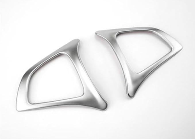 New Decorative Steering Wheel Button Cover 2PCS for Mercedes Benz CLA (C117) 2017 2018 CLA180 CLA200 CLA220 CLA250 (Silver)
