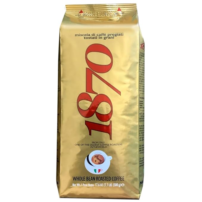 1870 by Caffe Barbera: Mago Whole Bean Roasted Coffee Aromatic Intense &amp Fruity 7 Bean Blend by one of the worlds oldest coffee roasters 150+ years of Roasting over 6 generations 1.1lb / 0.5kg