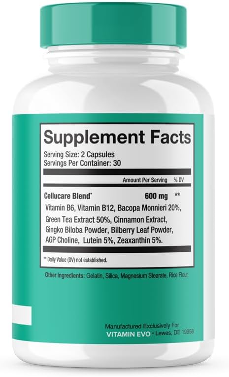 (3 Pack) Cellucare Advanced Blood Support Formula Supplement - Cellucare Blood Capsules - Maximum Strength Cellucare All Natural Treatment Cellu Care Pills Blood Support Reviews (180 Caps)