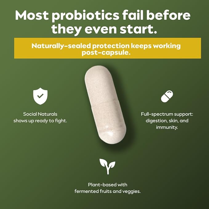 Immunity Probiotic | 20 Billion CFU | Prebiotic Inulin | Gut Health &amp Immune Support | Vegan | Shelf-Stable | 30 Capsules