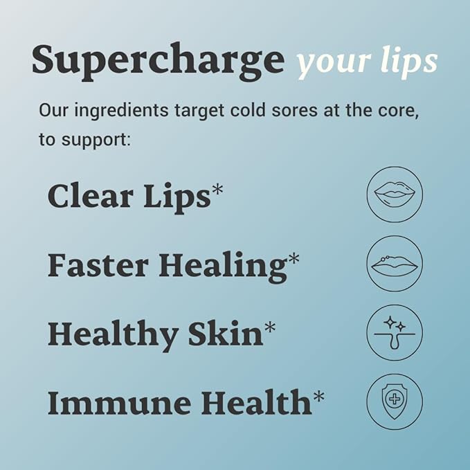 L-Lysine Cold Sore Treatment For Lips With Immune Support - L Lysine 1000mg Capsules Chaga Bee Propolis Vitamin C Zinc &amp Licorice Root Extract - Non-GMO Vegetarian 60 Capsules for Men and Wo