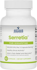 Arthur Andrew Medical Serretia Serrapeptase Formula for Muscle and Sinus Support 60 Capsules