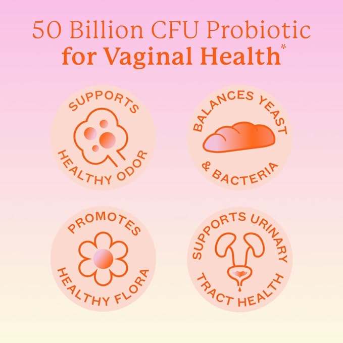 Cheeky Bonsai Vaginal Probiotic for Women pH Balance with Maximum Support 20 Billion CFU Probiotics - 8 Unique Strains for Her - Lactobacillus Blend - 60 Cap