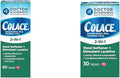 Colace 2-in-1 Stool Softener Plus Stimulant Laxative for Gentle Effective Constipation Relief Docusate Sodium Plus Sennosides 60 Count and 30 Count