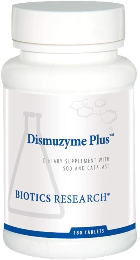 Biotics Research Dismuzyme Plus High Antioxidant Activity Supports Immune System Comfort and Joint Flexion 180 Tablets